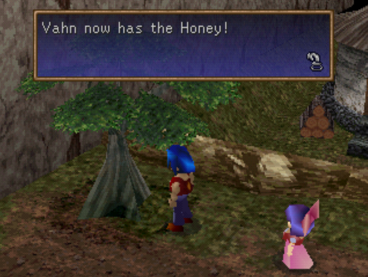 Obtained honey in Legend of Legaia